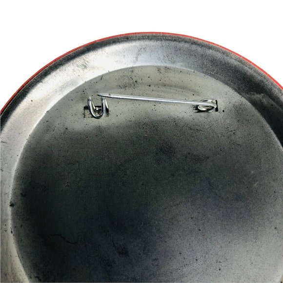 2 Walt Disney World Mickey Mouse & Minnie Pin Back Button 3.5" Orange Production - Picture 7 of 8